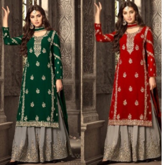 red color dresses pakistani